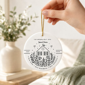 Décoration En Céramique Nouvelle Maison Personnalisée | Premier Cadeau de