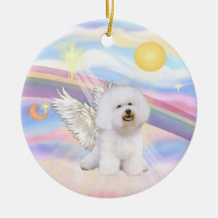 Décoration En Céramique Nuages - Bichon Frise Angel
