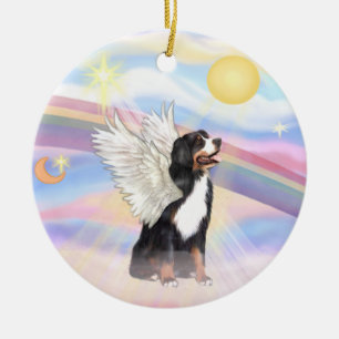 Décoration En Céramique Nuages - Chien de montagne bernois