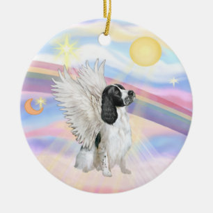 Décoration En Céramique Nuages - English Springer Spaniel
