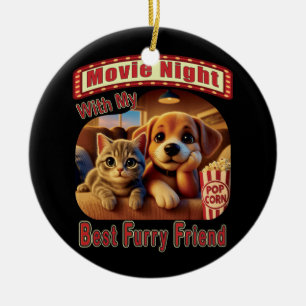 Décoration En Céramique Nuit de cinéma - Meilleur Ami de la fureur - Cute