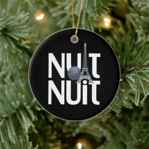 Décoration En Céramique Nuit Nuit Basket-Ball Nuit Word Français Tour Pari