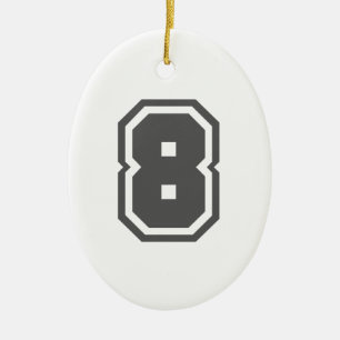Décoration En Céramique Numéro 8