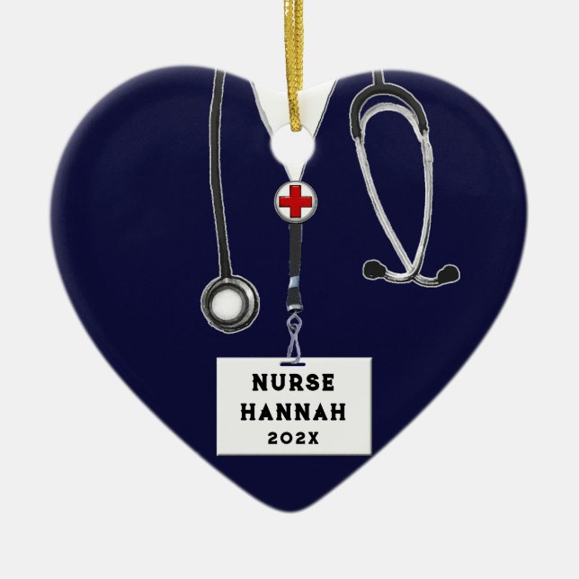 Décoration En Céramique Nurse Christmas Collectif (Devant)