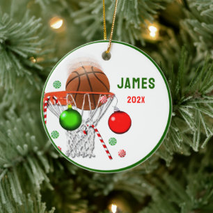 Décoration En Céramique Objet de collection Noël basket-ball