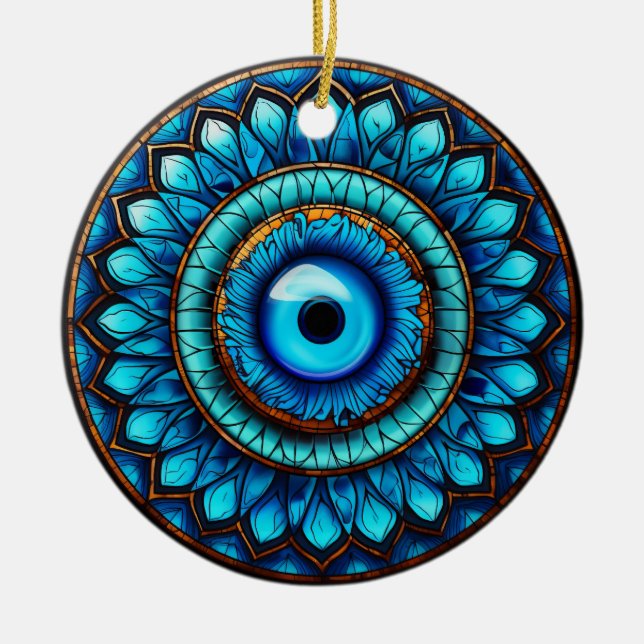 Décoration En Céramique Œil de dragon (Devant)