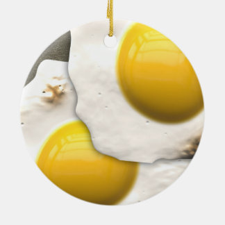 Décoration En Céramique Oeufs au plat