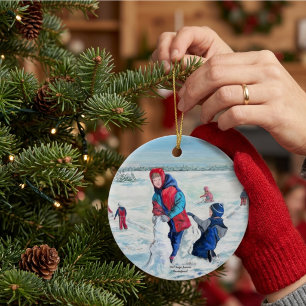 Décoration En Céramique Œuvres d'art de Noël classiques 