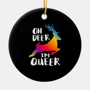 Décoration En Céramique Oh Cerf Fierté Queer Minimalisme Style ArtistiqueO