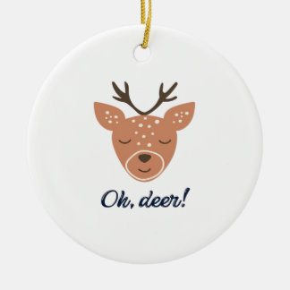 Décoration En Céramique Oh Deer Deer Love Save The Deer Creative DOrnament