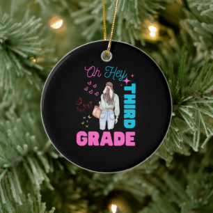 Décoration En Céramique Oh hé 3e année de retour aux élèves de l'école
