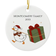 Oie Voleuse de Cadeaux Personnalisée Noël
