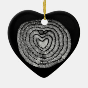 Décoration En Céramique Oignon en forme de coeur