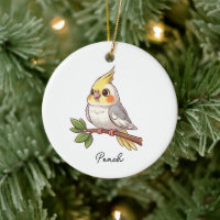 Oiseau de compagnie cockatiel mignon personnalisé