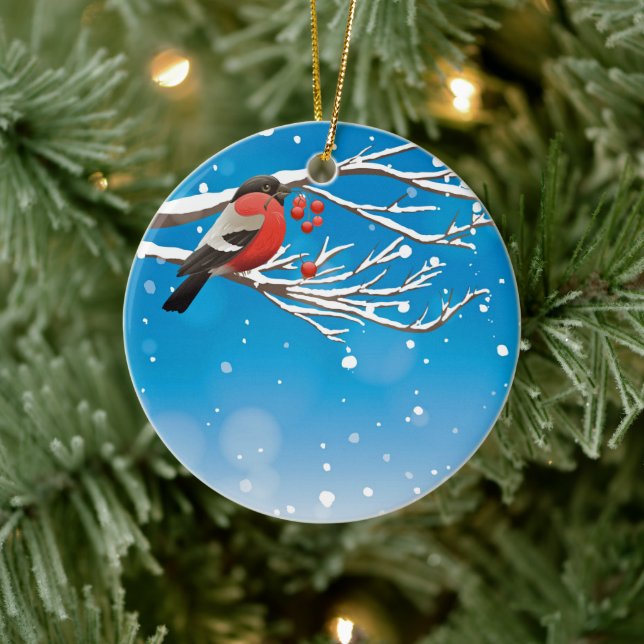 Décoration En Céramique Oiseau de neige (Arbre)