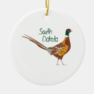 Décoration En Céramique Oiseau du Dakota du Sud