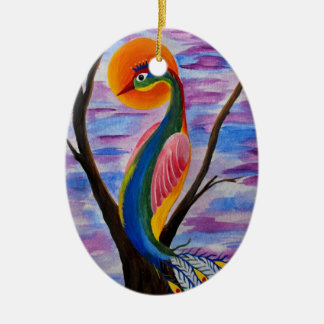 Décoration En Céramique Oiseau solitaire
