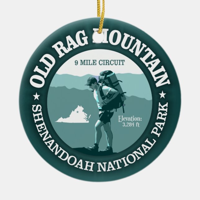 Décoration En Céramique Old Rag Mountain (rd) (Devant)