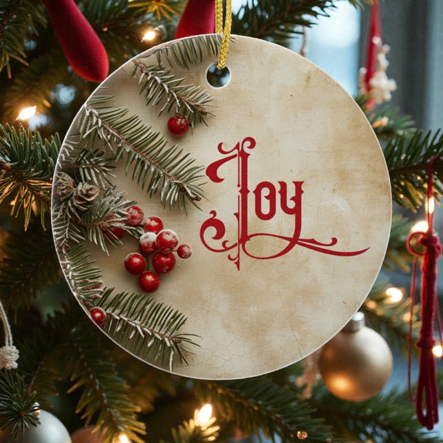 Décoration En Céramique Old Victorian Rustic Family Personalized (Créateur téléchargé)