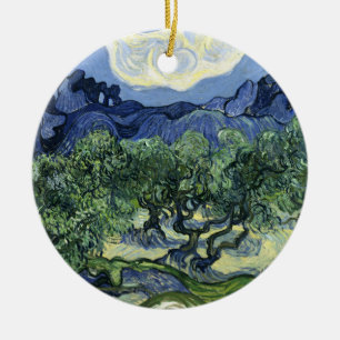 Décoration En Céramique Olive Trees de Van Gogh - Blue Mountain Art