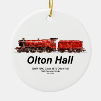 Décoration En Céramique Olton Hall Train à vapeur Vintage Anglais Locomoti