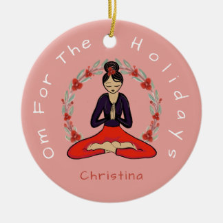 Décoration En Céramique 'Om For The Holidays' Yogi Friend Ornament