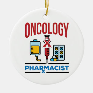 Décoration En Céramique Oncologie Pharmaciste Cancer Care Équipe de pharma