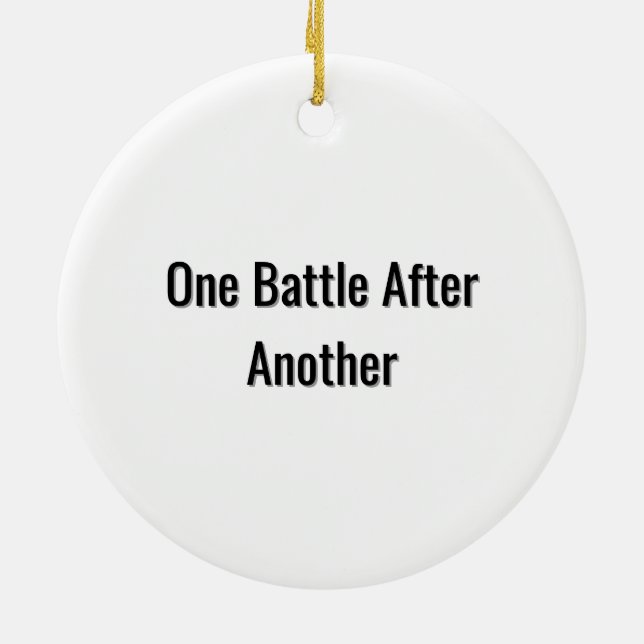 Décoration En Céramique One Battle After Another – Cinematic Movie-Inspire (Dos)