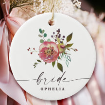 Ophelia Cottagecore Dusty Rose Floral Bride