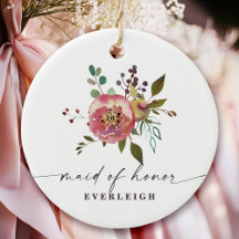 Ophelia Cottagecore Rose Floral Maid of Honor