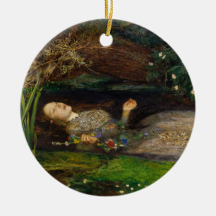 Décoration En Céramique Ophélie, ch. 1852 par Sir John Everett Millais