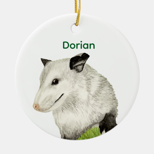 Décoration En Céramique Opossum (Devant)
