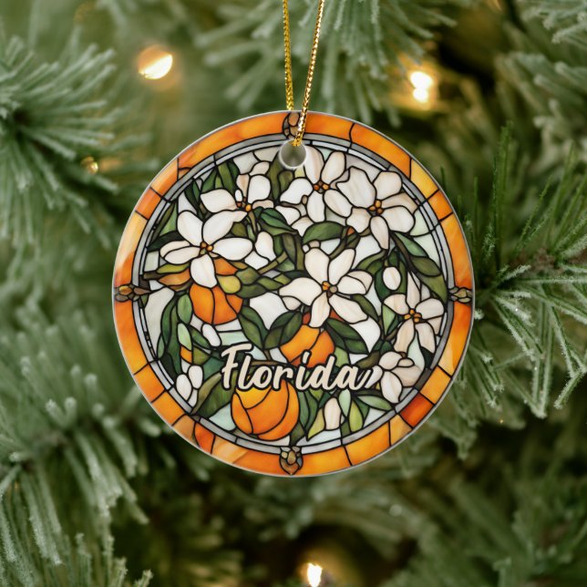 Décoration En Céramique Oranges de Floride (Arbre)