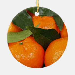 Décoration En Céramique Oranges mandarines