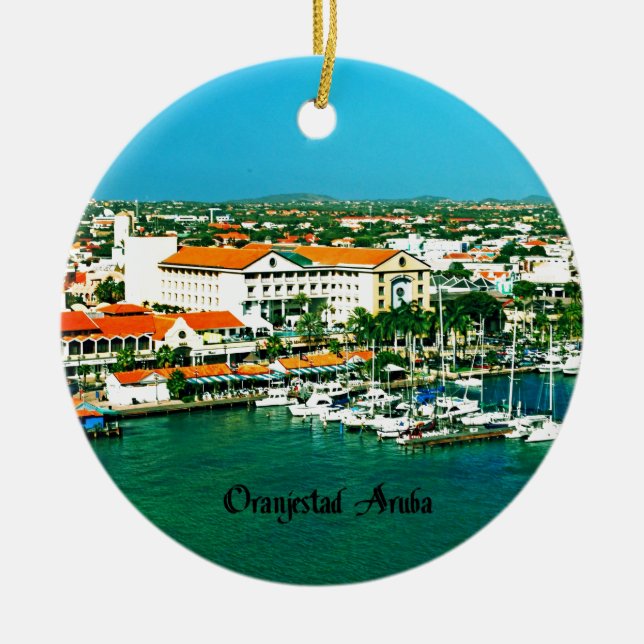 Décoration En Céramique Oranjestad Aruba (Devant)