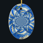 Décoration En Céramique Orchidée aquarelle peinture, Nuages Mandala<br><div class="desc">romantique surréaliste mandala blanc orchidée aquarelle peinture par H Cooper</div>
