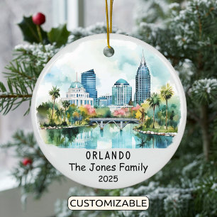Décoration En Céramique Orlando Ornament personnalisé, Floride