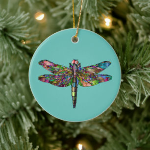 DÉCORATION EN CÉRAMIQUE ORNAMENT DRAGONFLY