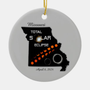 Décoration En Céramique Ornament solaire Eclipse du Missouri
