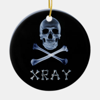 DÉCORATION EN CÉRAMIQUE OS DE CRÂNE ET DE CROIX D'ORNEMENT DE NOËL DE