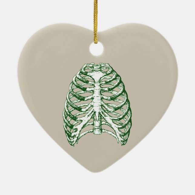 Décoration En Céramique Os du thorax humain (Dos)