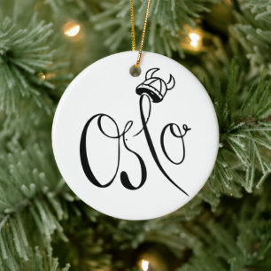 Décoration En Céramique Oslo, Norvège Casque Viking