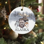 Décoration En Céramique Ours des animaux de l'Alaska Ours Oie de loup<br><div class="desc">Cette conception peut être personnalisée dans la zone fournie en modifiant la photo et/ou le texte. Vous pouvez également le customiser en cliquant sur Personnaliser ce Modèle, puis en choisissant l'option cliquer pour customiser et supprimer ou modifier la couleur de l'arrière - plan, ajouter du texte, modifier la couleur ou...</div>