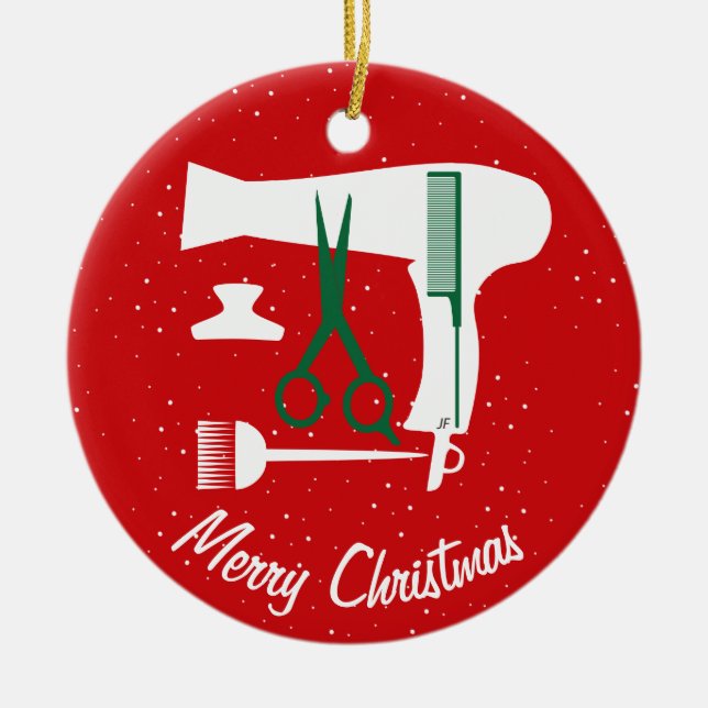 Décoration En Céramique Outils de coiffures (Devant)