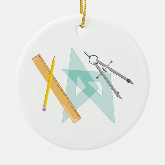 Décoration En Céramique Outils de dessin (Devant)