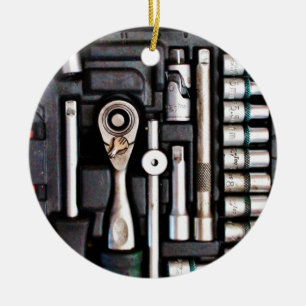 Décoration En Céramique Outils Handyman Boîte à outils