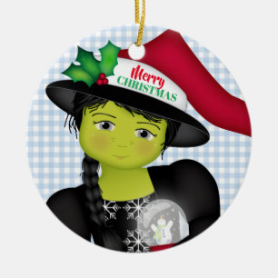 Décoration En Céramique Oz Merry Christmas Wicked Witch Ceramic Ornament