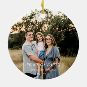 Décoration En Céramique Paix sur Terre Vitrail Dove Conception de Noël