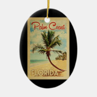 Palm Coast Palm Tree Vintage voyage
