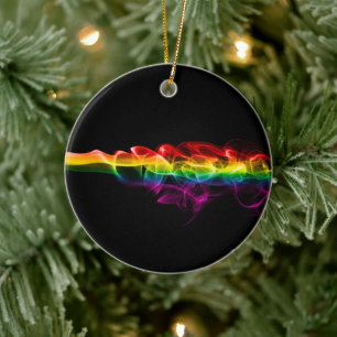 Décoration En Céramique Panache de SlipperyJoe en énergie arc-en-ciel capt
